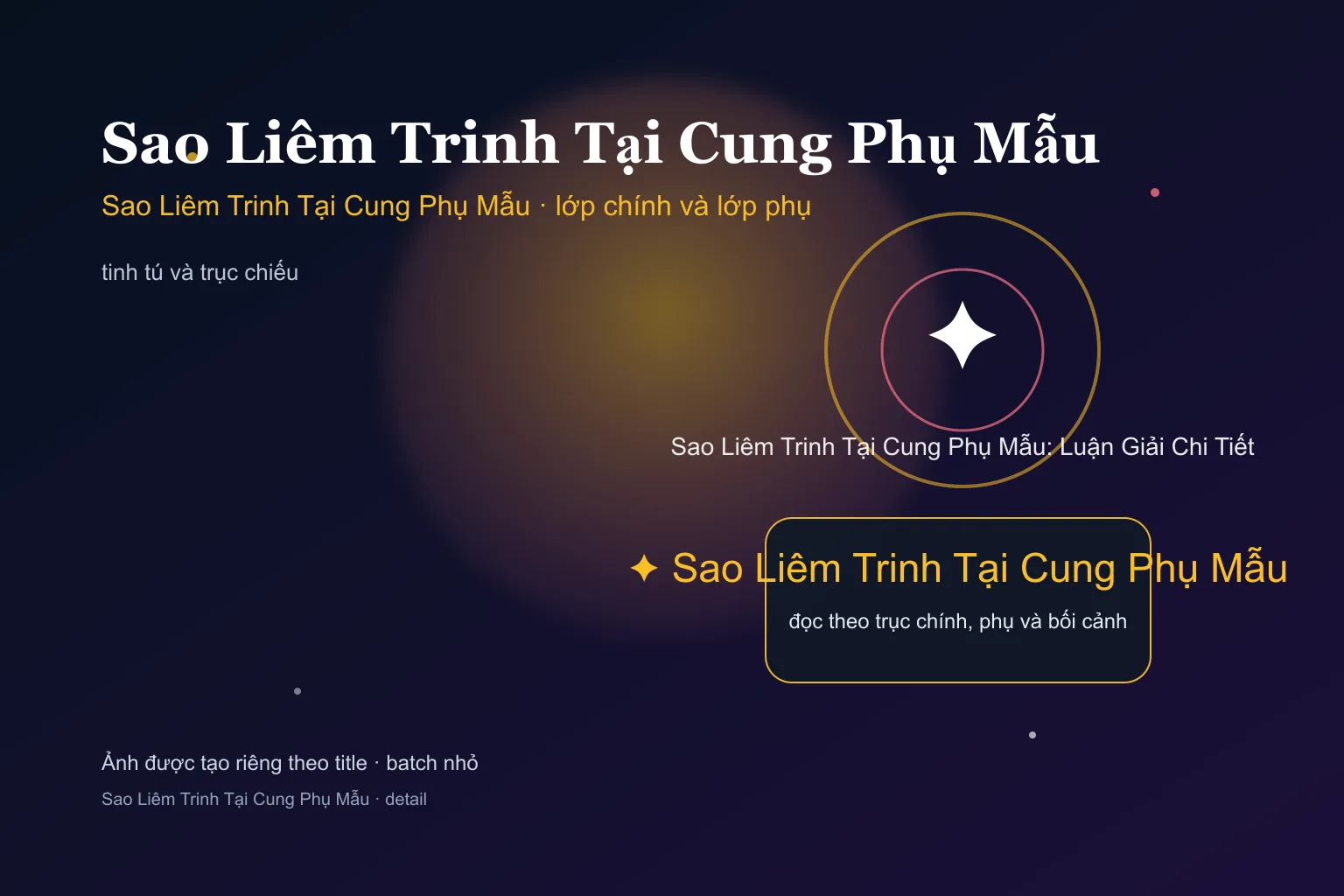 Sao Liêm Trinh Tại Cung Phụ Mẫu: Luận Giải Chi Tiết - Sao Liêm Trinh Tại Cung Phụ Mẫu: Luận Giải Chi Tiết - ảnh giải nghĩa lớp chính