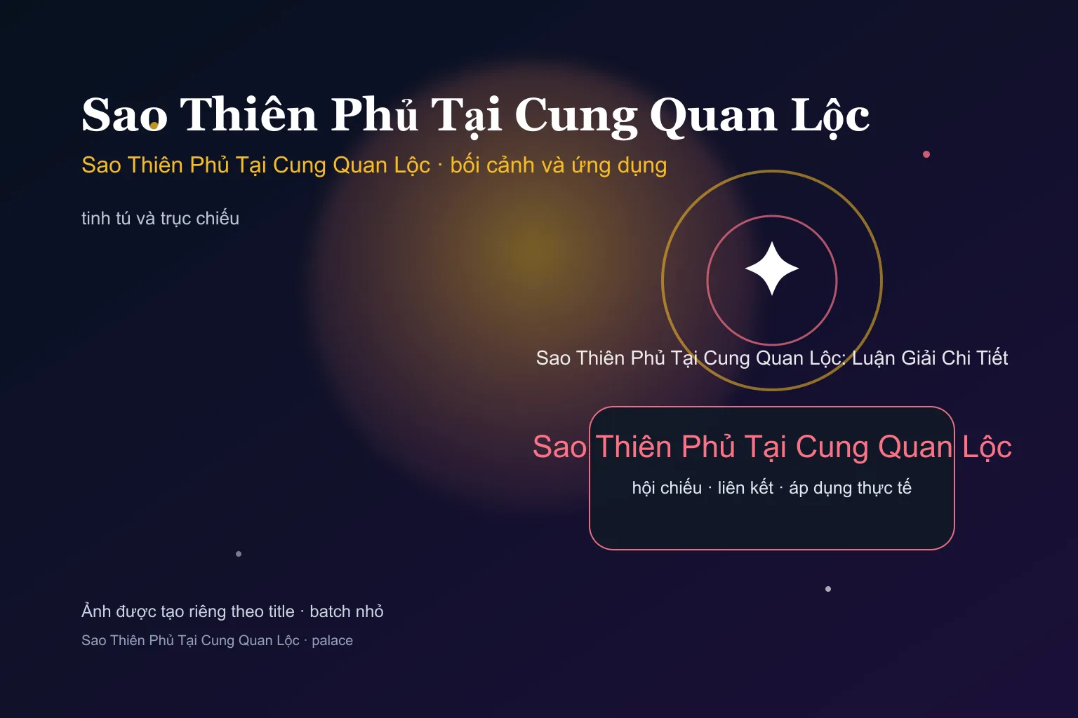 Sao Thiên Phủ Tại Cung Quan Lộc: Luận Giải Chi Tiết - Sao Thiên Phủ Tại Cung Quan Lộc: Luận Giải Chi Tiết - ảnh bối cảnh và ứng dụng