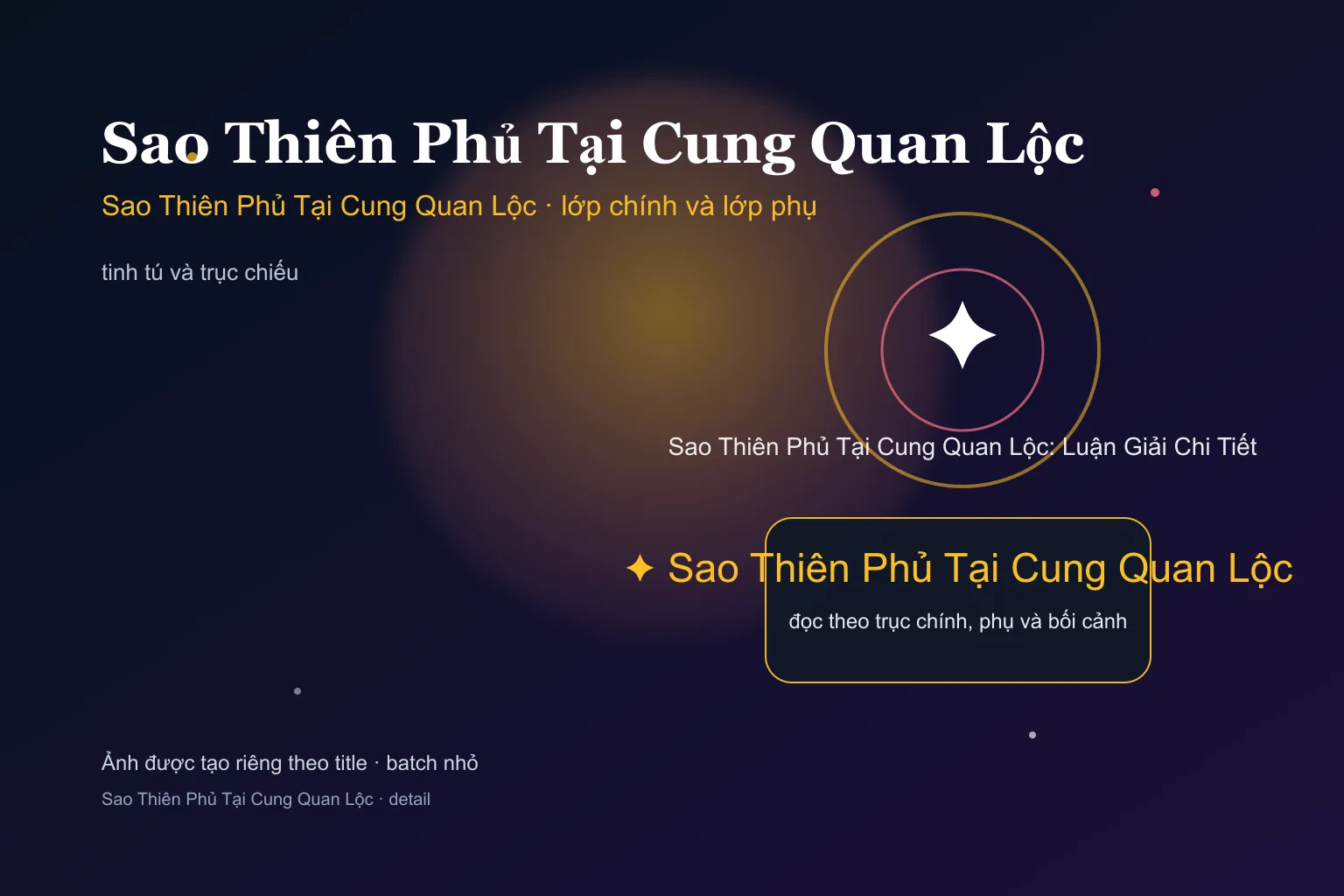 Sao Thiên Phủ Tại Cung Quan Lộc: Luận Giải Chi Tiết - Sao Thiên Phủ Tại Cung Quan Lộc: Luận Giải Chi Tiết - ảnh giải nghĩa lớp chính