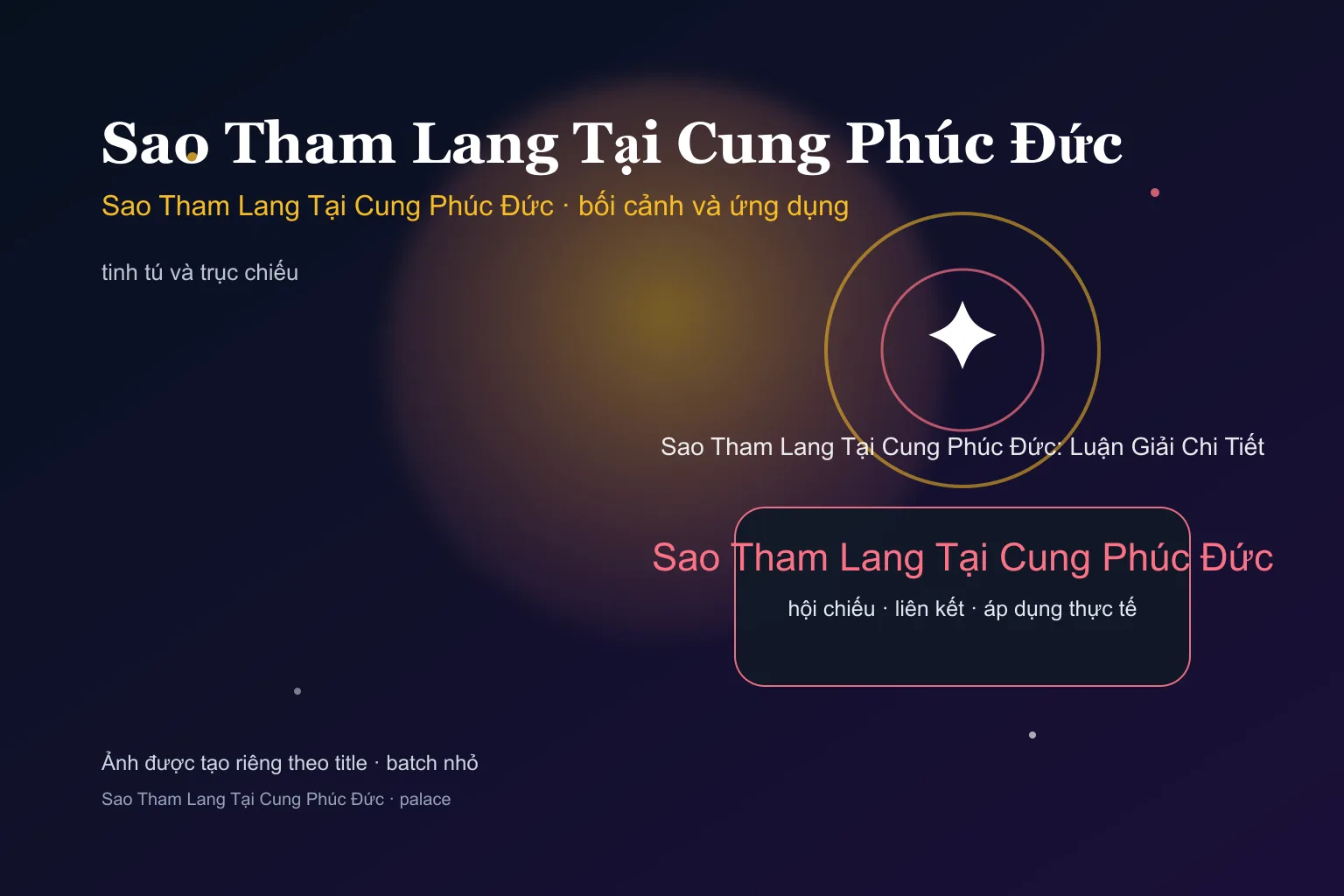 Sao Tham Lang Tại Cung Phúc Đức: Luận Giải Chi Tiết - Sao Tham Lang Tại Cung Phúc Đức: Luận Giải Chi Tiết - ảnh bối cảnh và ứng dụng