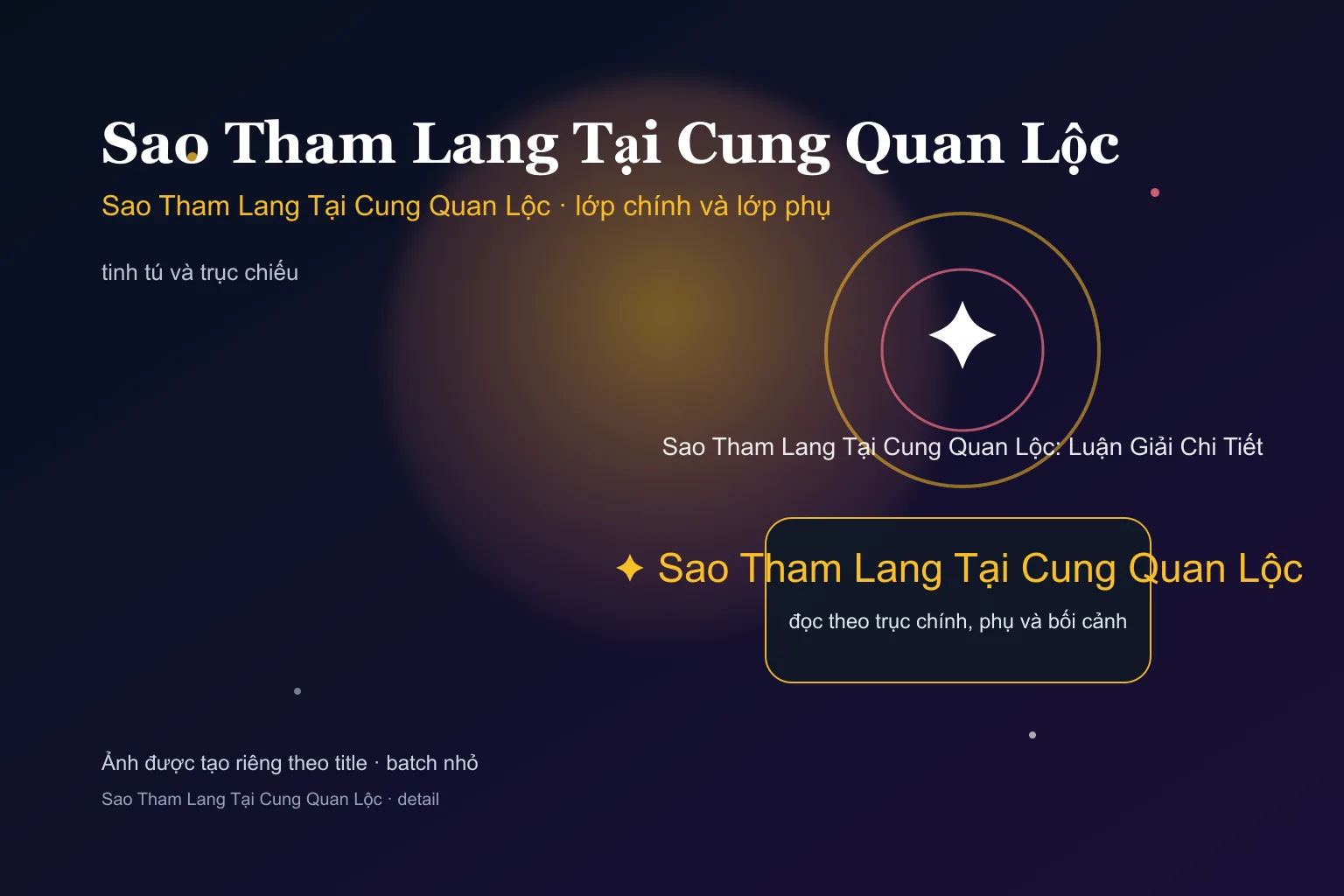 Sao Tham Lang Tại Cung Quan Lộc: Luận Giải Chi Tiết - Sao Tham Lang Tại Cung Quan Lộc: Luận Giải Chi Tiết - ảnh giải nghĩa lớp chính