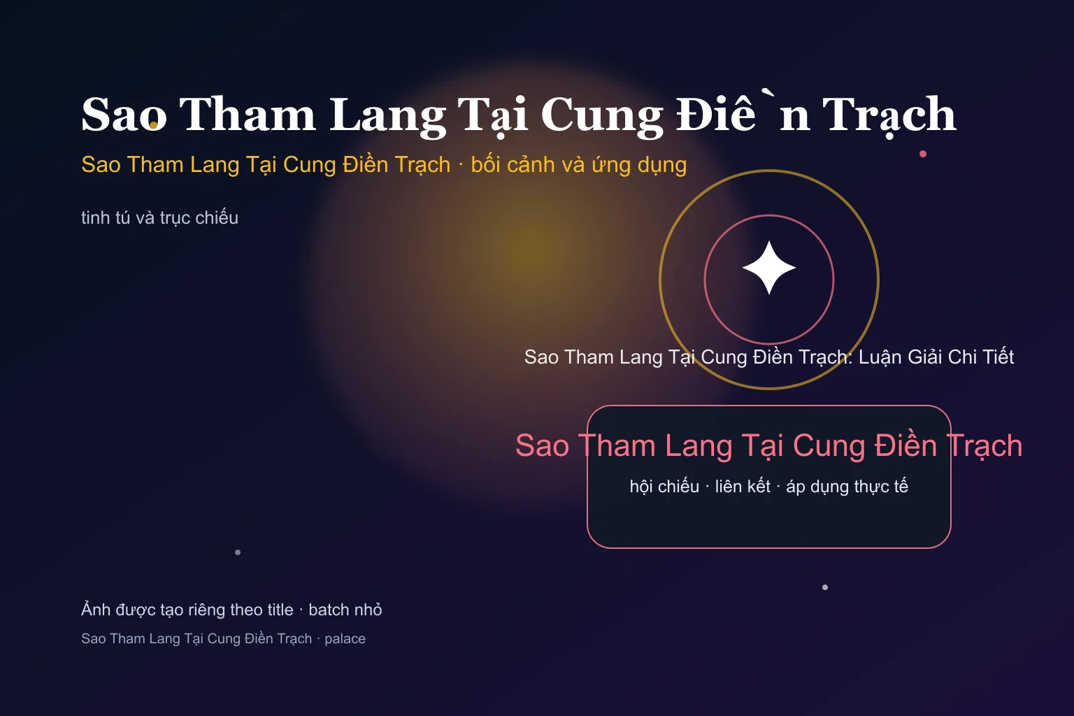 Sao Tham Lang Tại Cung Điền Trạch: Luận Giải Chi Tiết - Sao Tham Lang Tại Cung Điền Trạch: Luận Giải Chi Tiết - ảnh bối cảnh và ứng dụng